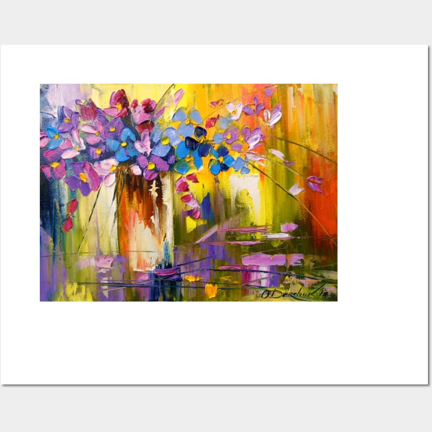 Bouquet of flowers in a vase Wall Art by OLHADARCHUKART